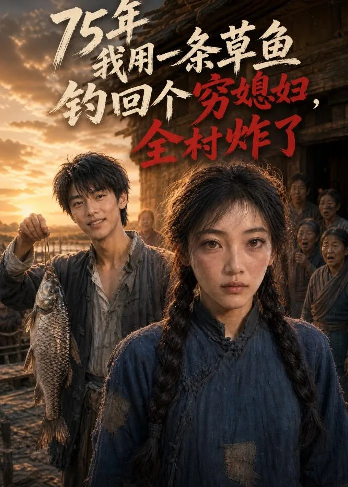 75年我用一条草鱼钓回个穷媳妇，全村炸了